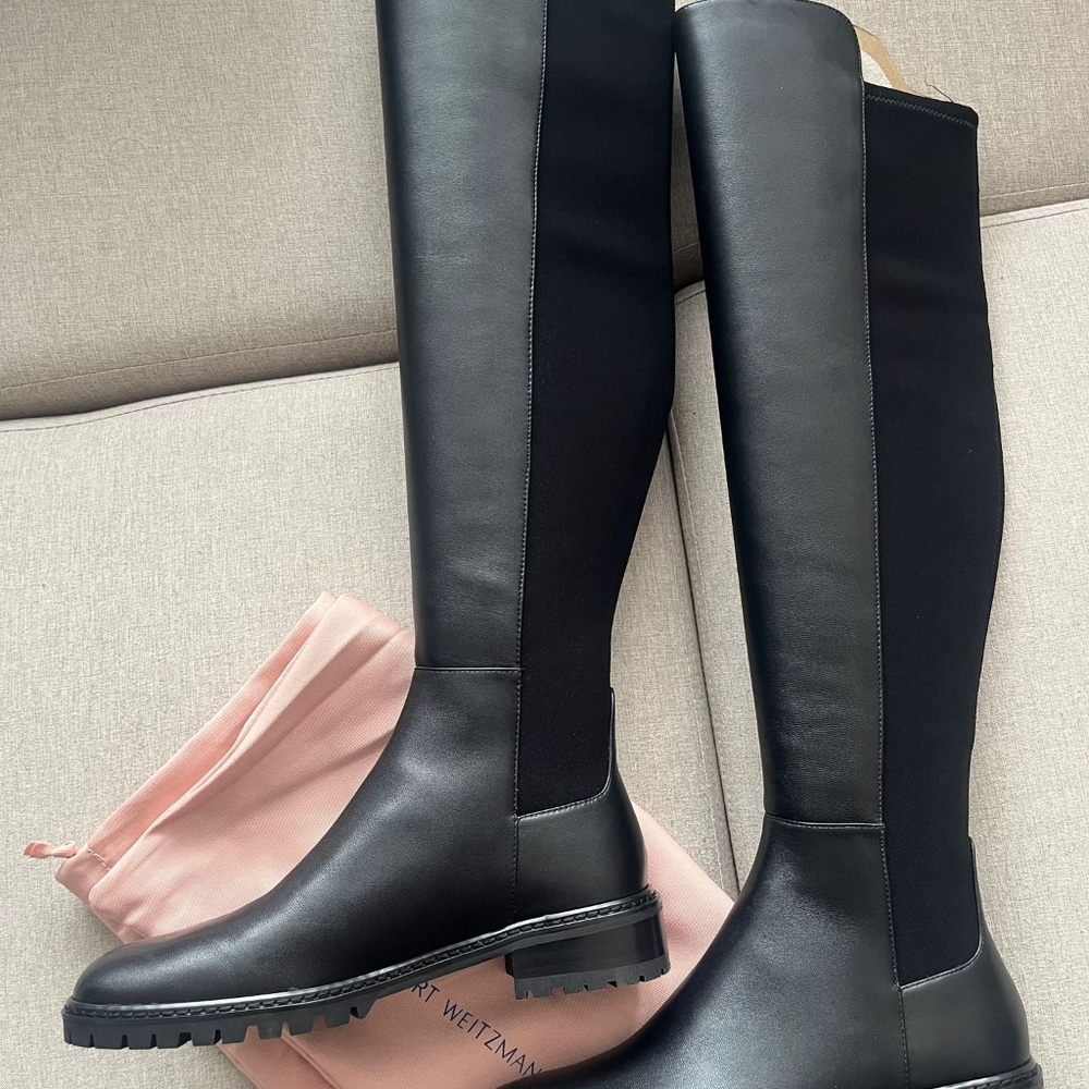 Stuart Weitzman - Women's Boot - City Boot - Size 6 - Napa Leather Black